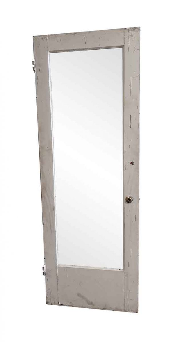 Closet Doors - Vintage Mirror Pane Wood Closet Door 79.75 x 28