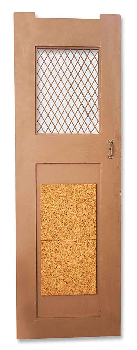 Commercial Doors - Antique 1 Pane Metal Lattice Commercial Door 70.25 x 23
