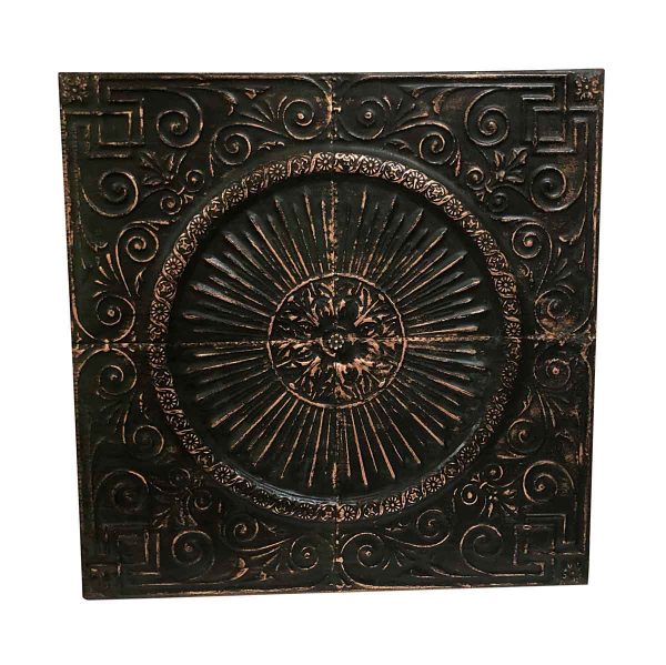 Copper Mirrors & Panels - Brown Patina Copper Medallion 47 in. Wall Panel