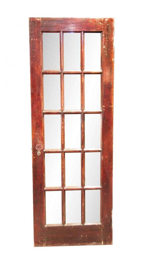 French Doors - Vintage 15 Lite Wood French Door 82.75 x 29.625