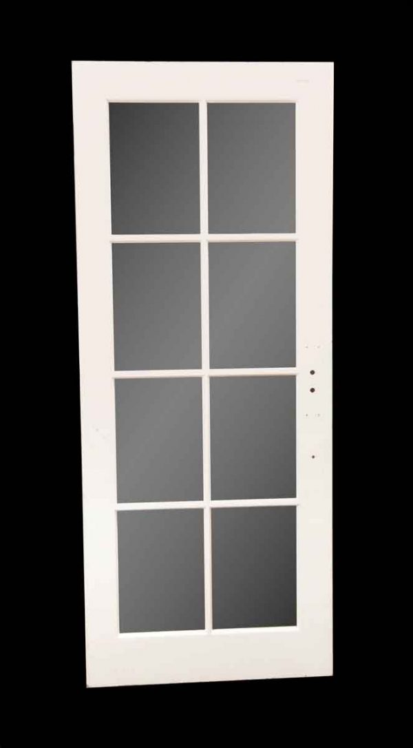 French Doors - Vintage 8 Lite White Wood French Door 77.25 x 31.75
