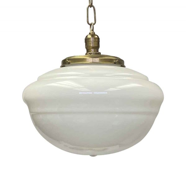 Globes - Antique Schoolhouse 14 in. Pendant Light with Original Fitter