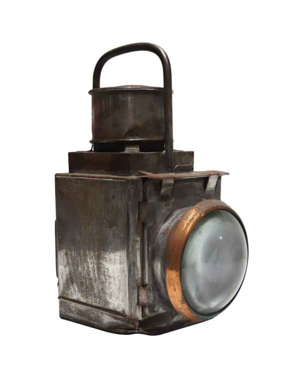 Industrial & Commercial - Antique Copper & Tin Hand Held Port - Starboard Light