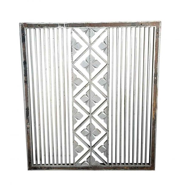 Interior Materials - Salvaged Cast Iron Wall Vent Cover 47 x 35