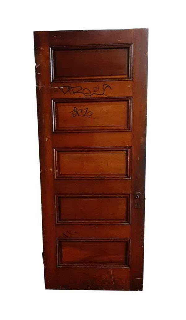 Standard Doors - Vintage 5 Pane Wood Passage Door 88.5 x 35.75
