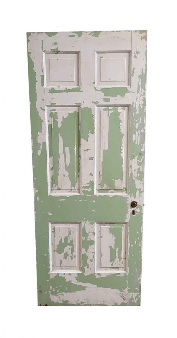 Standard Doors - Vintage 6 Pane Wood Painted Passage Door 79.5 x 32