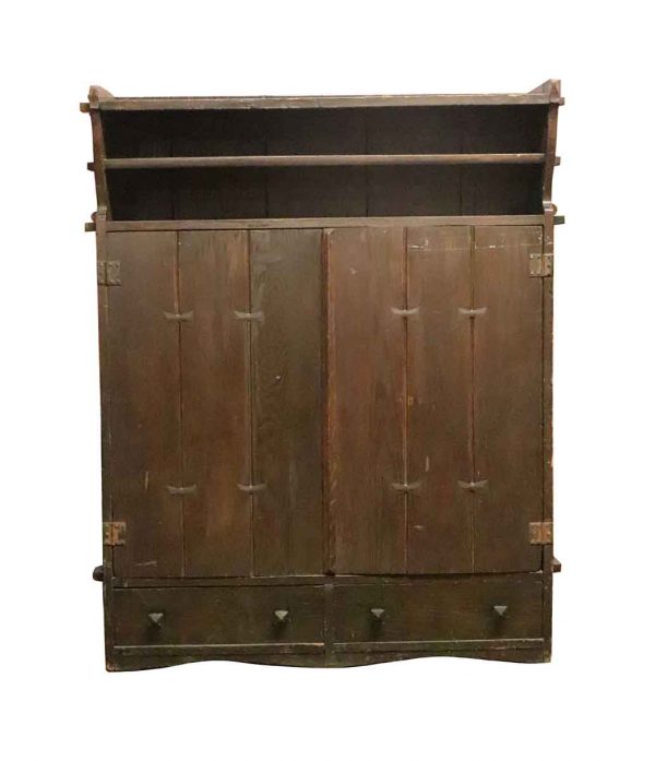 Cabinets - Early Arts & Crafts Oak Storage Cabinet