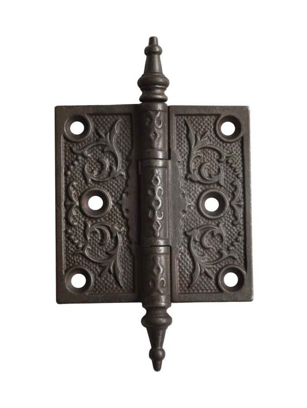 Door Hinges - Antique Victorian 3.5 x 3.5 Cast Iron Butt Door Hinge