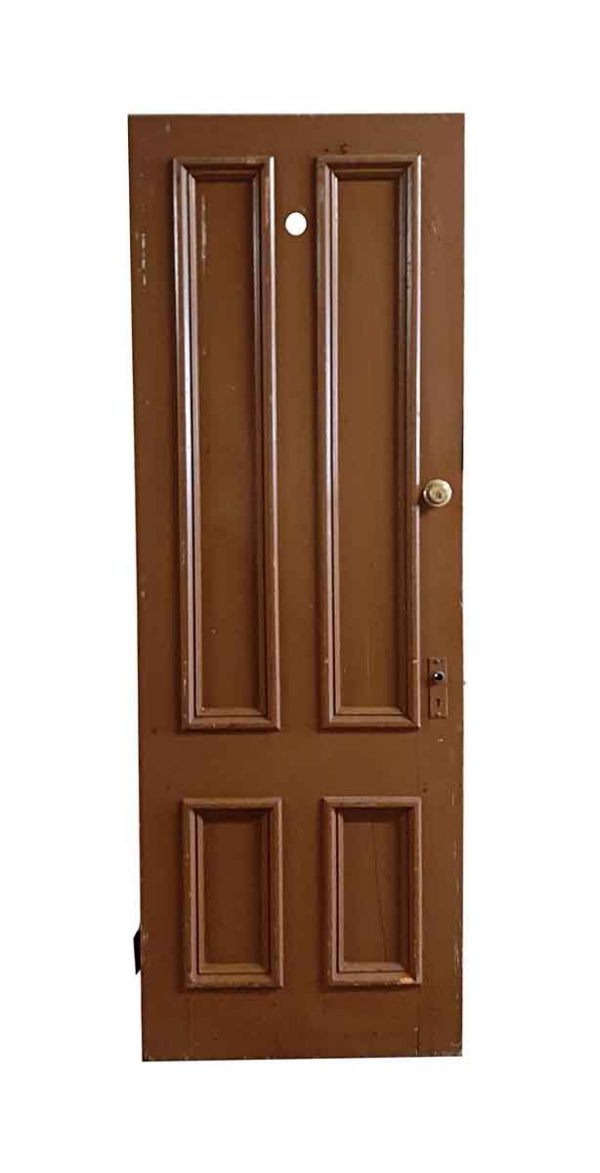 Entry Doors - Antique 4 Pane Wood Entry Door 86 x 29.875