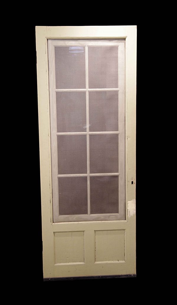 Entry Doors - Antique 8 Lite Wood French Screen Door 77.25 x 29.375
