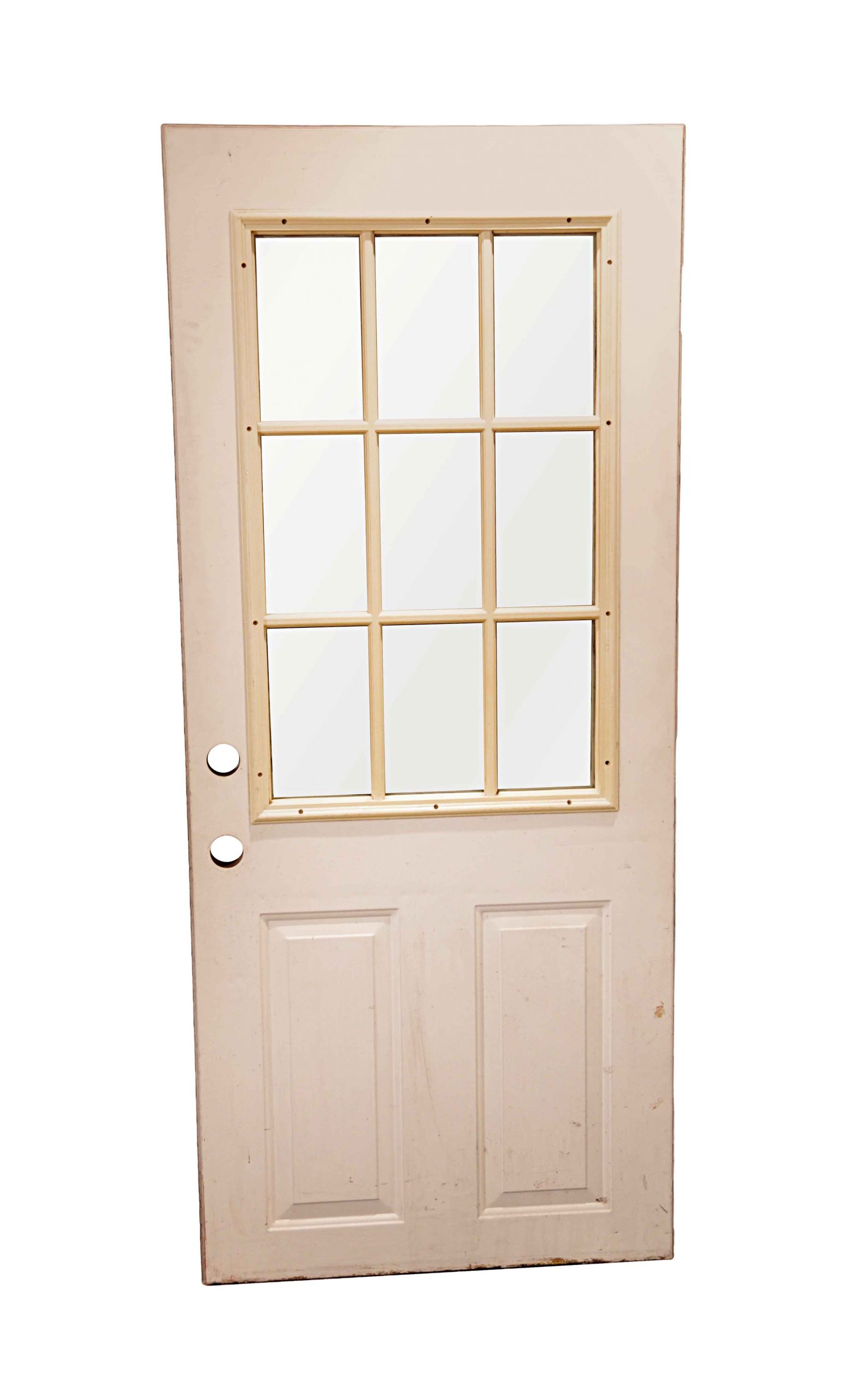 Vintage 9 Lite Wood Entry Door 73.5 x 31.625 | Olde Good Things
