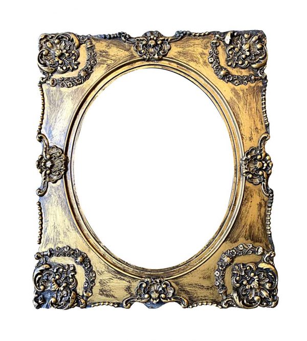 Frames - French Carved Gold Painted Wood Frame 26.25 x 22.25