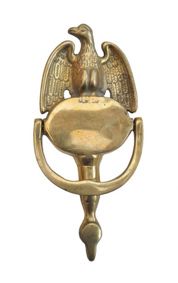 Knockers & Door Bells - Antique Eagle Polished Brass Door Knocker