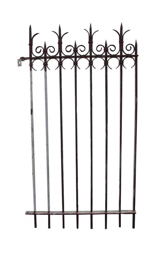 Antique 6 ft x 3.5 ft Wrought Iron Gate | Olde Good Things