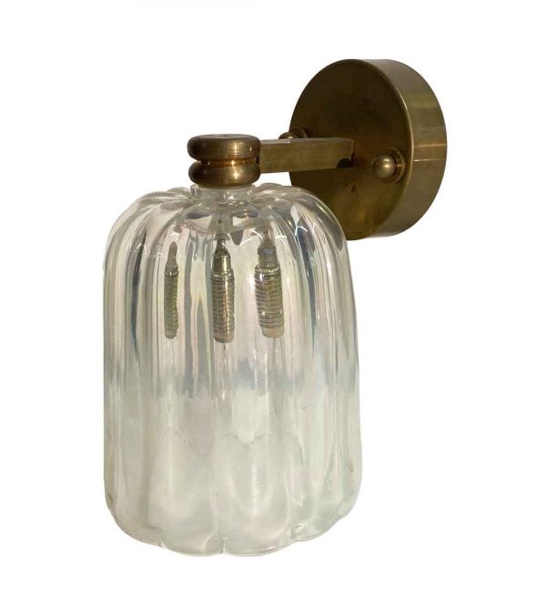 Sconces & Wall Lighting - Modern Opalescent Murano Glass Wall Sconce