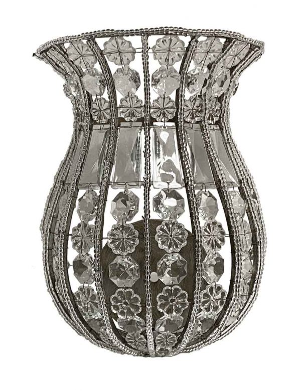 Sconces & Wall Lighting - Venetian 8.5 in. Crystal Basket Wall Sconce