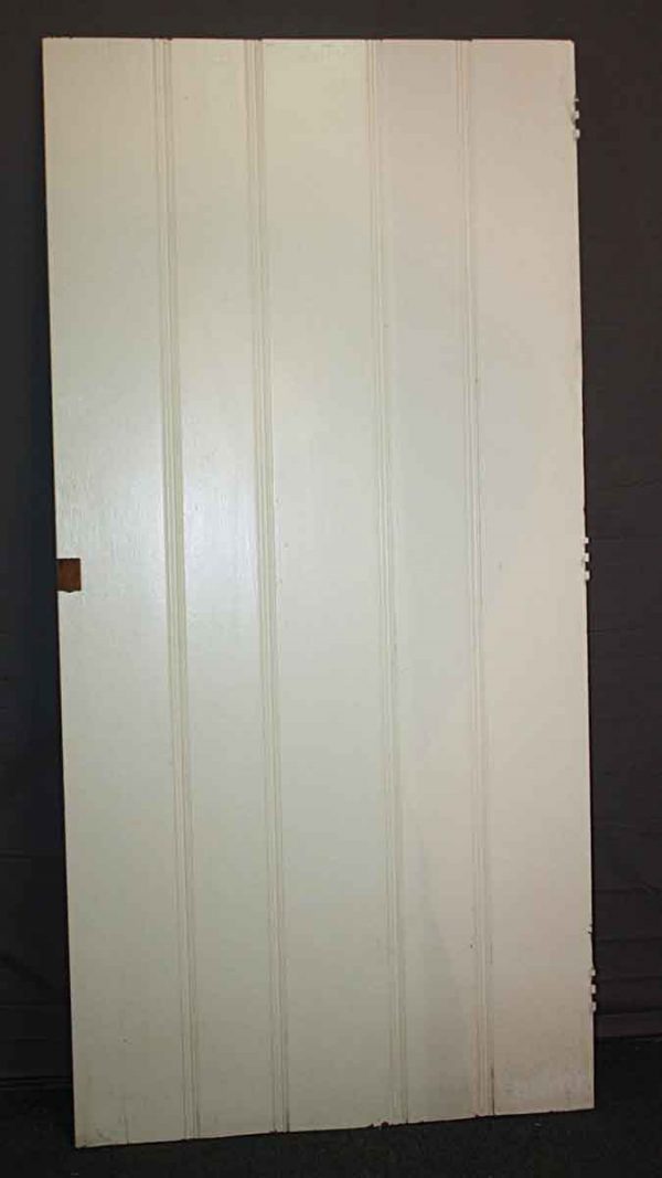Specialty Doors - White Wooden Fence Barn Door