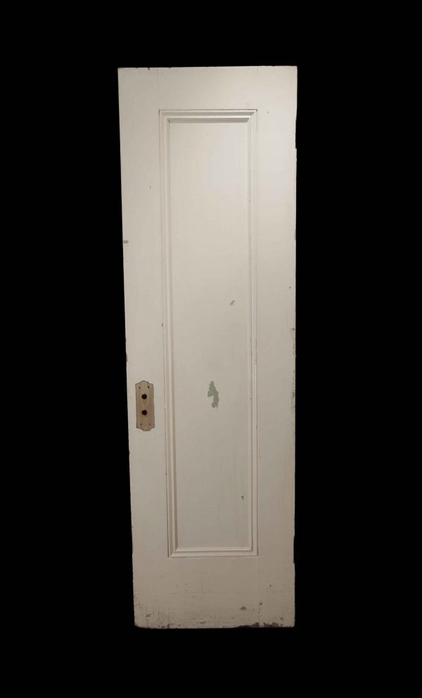 Standard Doors - Antique 1 Panel White Wood Passage Door 79.75 x 23.875
