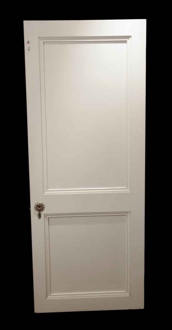 Standard Doors - Antique 2 Pane White Wood Passage Door 80 x 31.75