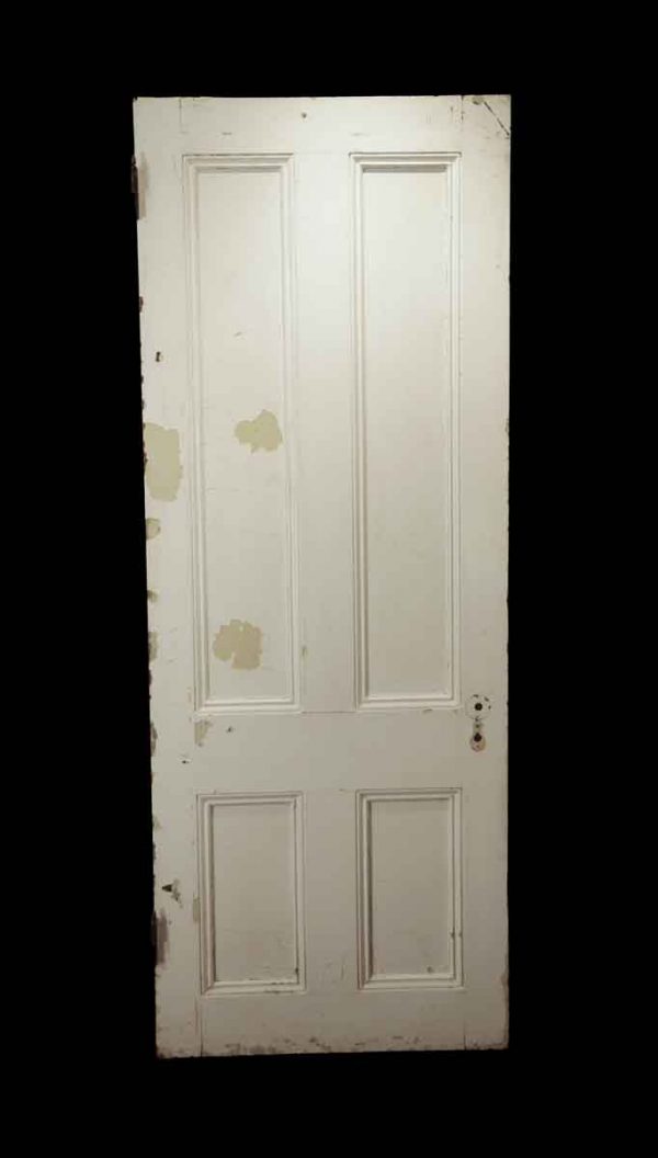 Standard Doors - Antique 4 Pane White Wood Passage Door 81.5 x 31