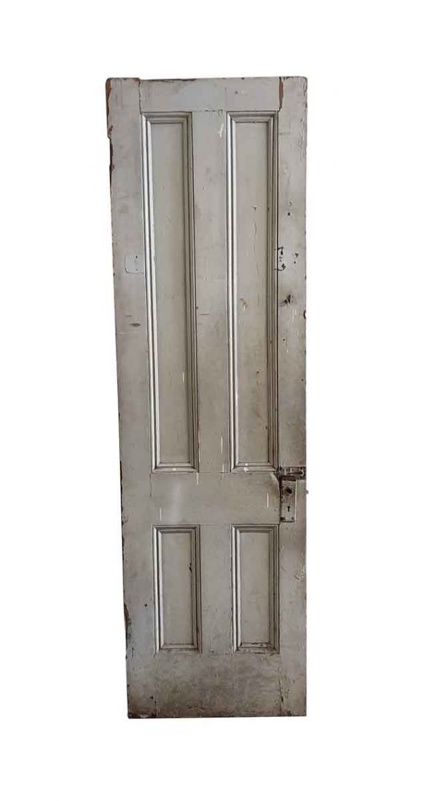 Standard Doors - Antique 4 Panel Wood Passage Door 80.25 x 23.5
