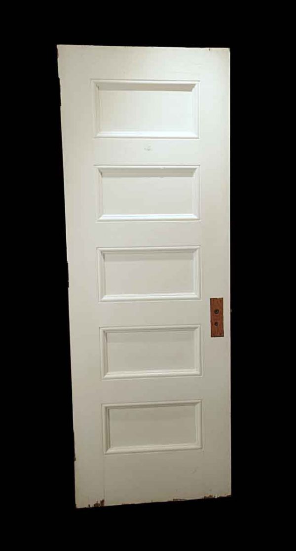 Standard Doors - Antique 5 Pane Oak White Passage Door 87.875 x 29.75