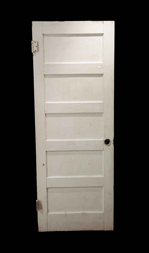 Standard Doors - Antique 5 Pane White Wood Passage Door 78 x 29.75