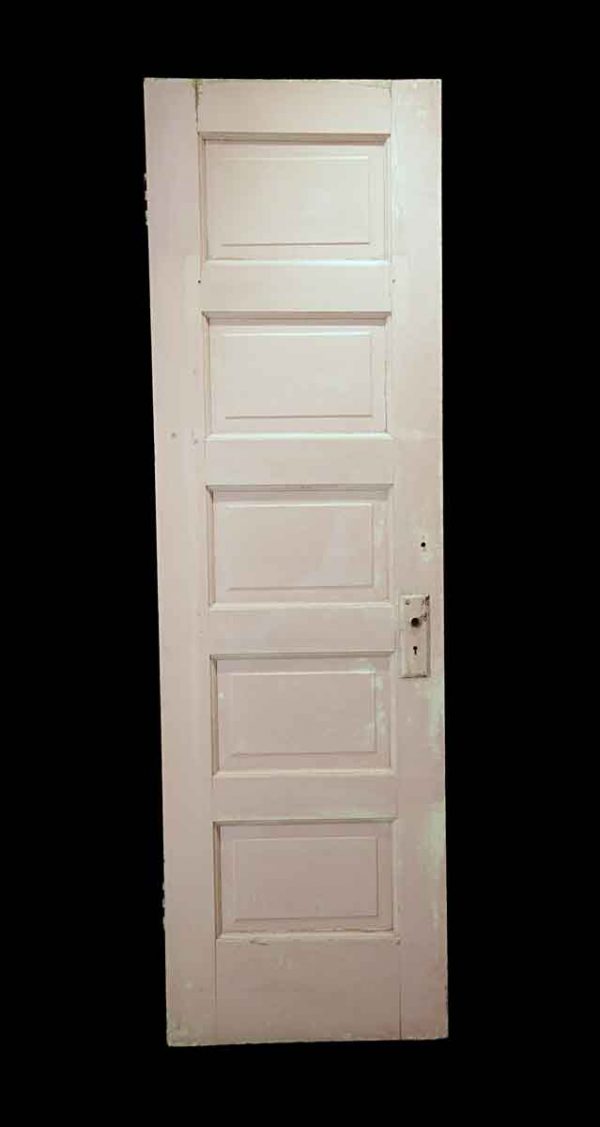 Standard Doors - Antique 5 Pane White Wood Passage Door 79.75 x 24