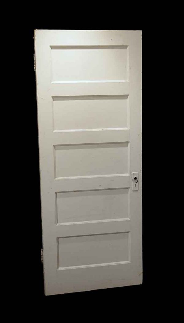 Standard Doors - Antique White 5 Pane Wood Passage Door 79.25 x 31.75