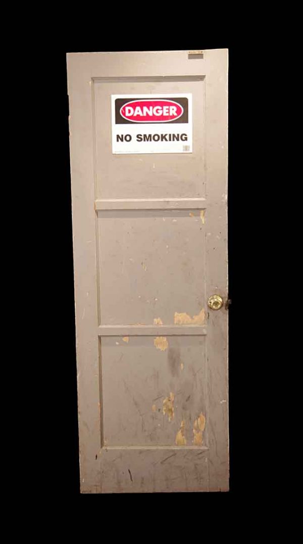 Standard Doors - Vintage 3 Pane Wood Privacy Door 79.125 x 27.625
