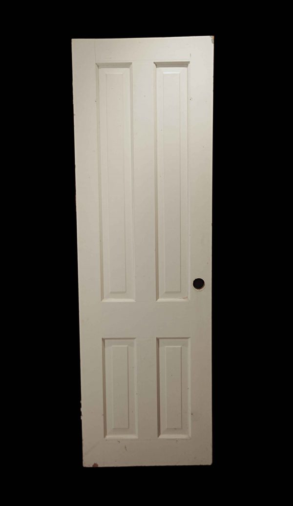 Standard Doors - Vintage 4 Pane White Wood Passage Door 76.375 x 24
