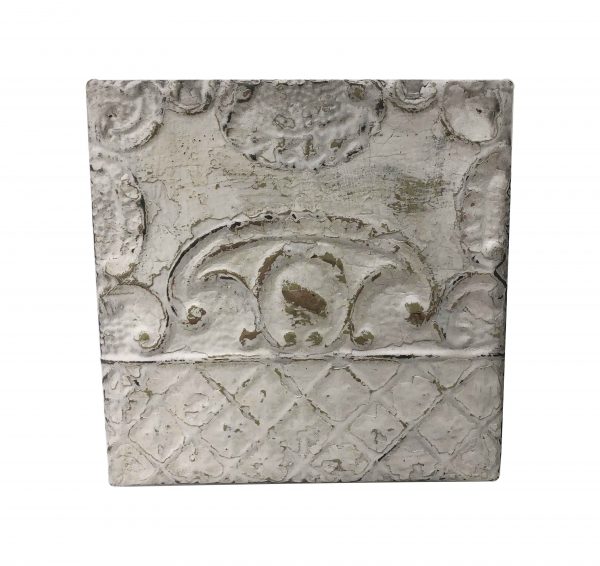 Tin Panels - Antique White Royal Shield Tin Panel