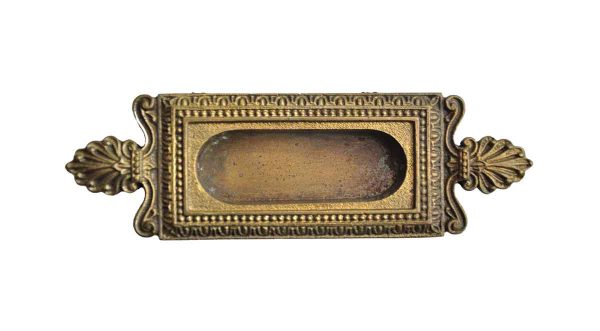 Window Hardware - Antique Neoclassical Brass Window Sash Lift