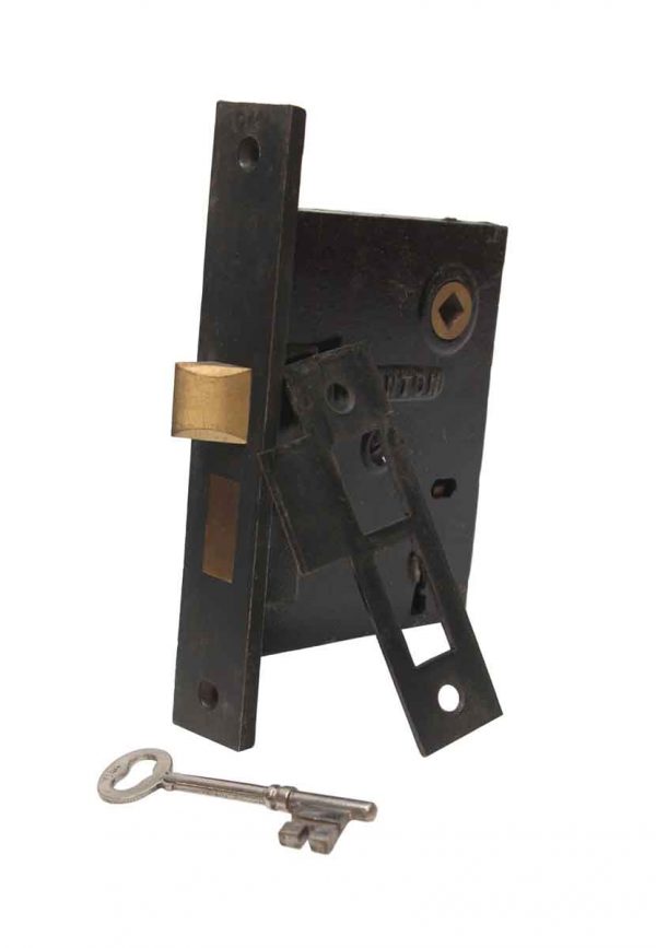 Door Locks - Clinton Bronze & Cast Iron Passage Door Lock