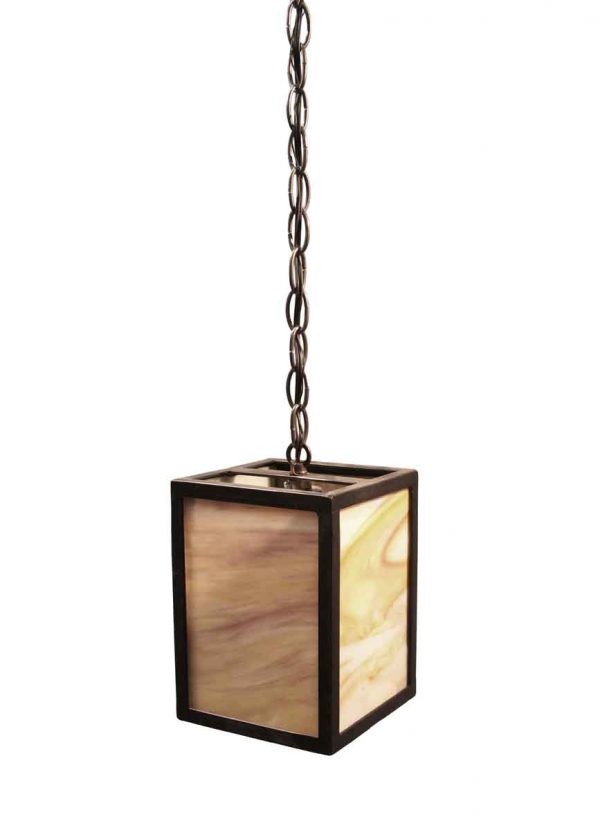 Down Lights - Modern Hand Crafted Iron & Stained Glass Pendant Light