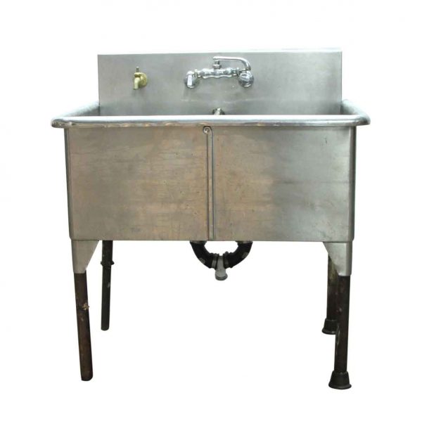 Kitchen - Reclaimed Industrial Steel Double Sink