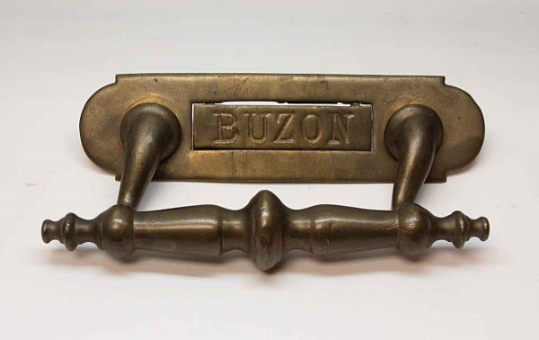 Mail Hardware - Antique Buzon Bronze Mail Slot with Handle
