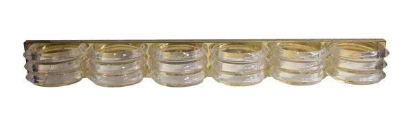 Sconces & Wall Lighting - Mid Century Lucite & Brass Over Mirror Wall Sconce