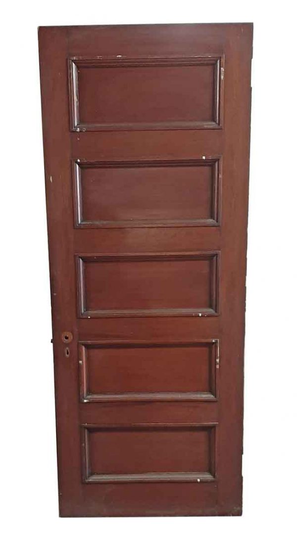 Standard Doors - Antique 5 Pane Wood Passage Door 88.5 x 31.75