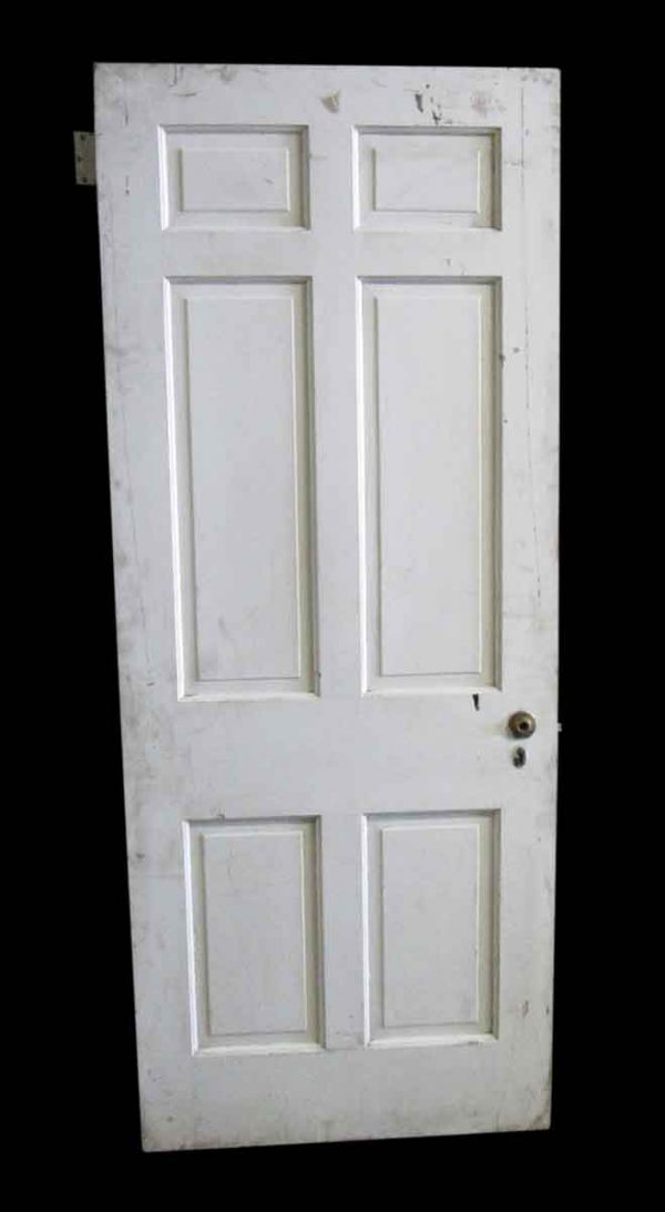 Standard Doors - Antique 6 Pane White Wood Passage Door 79.5 x 32