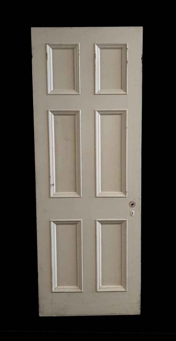 Standard Doors - Antique 6 Pane White Wood Passage Door 86.5 x 31.75