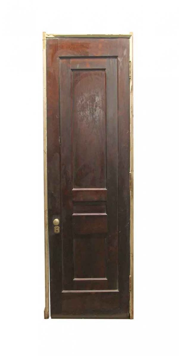 Standard Doors - Antique Framed 3 Pane Wood Privacy Door 98.5 x 30.25