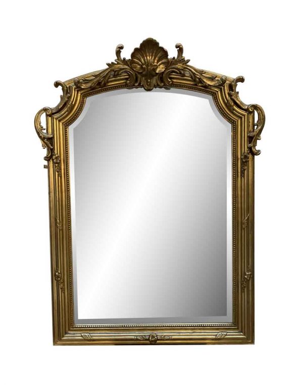 Antique Mirrors - Antique French Rococo Gilded Wall Mirror