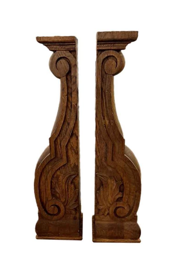 Corbels - Pair of Oak Corbels from Rose Hill Mansion