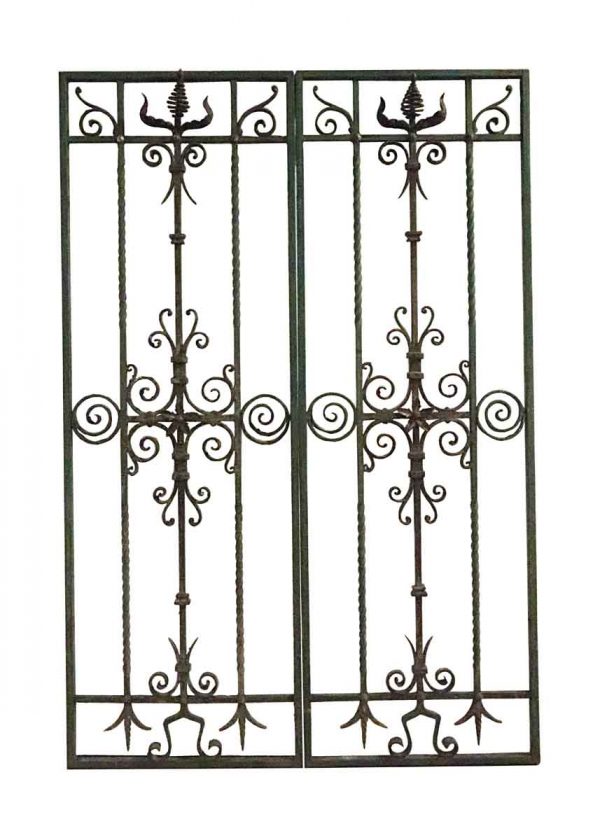 Decorative Metal - Pair of 19th Century Wrought Iron Panels from Belgium