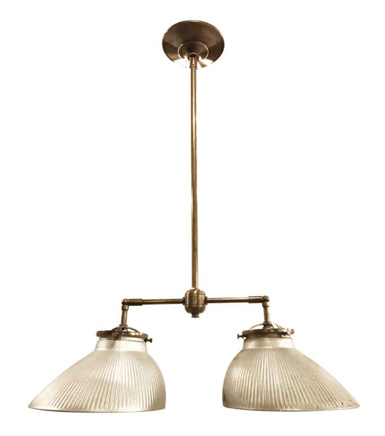 Industrial Double Mercury Glass Pendant Light | Olde Good Things