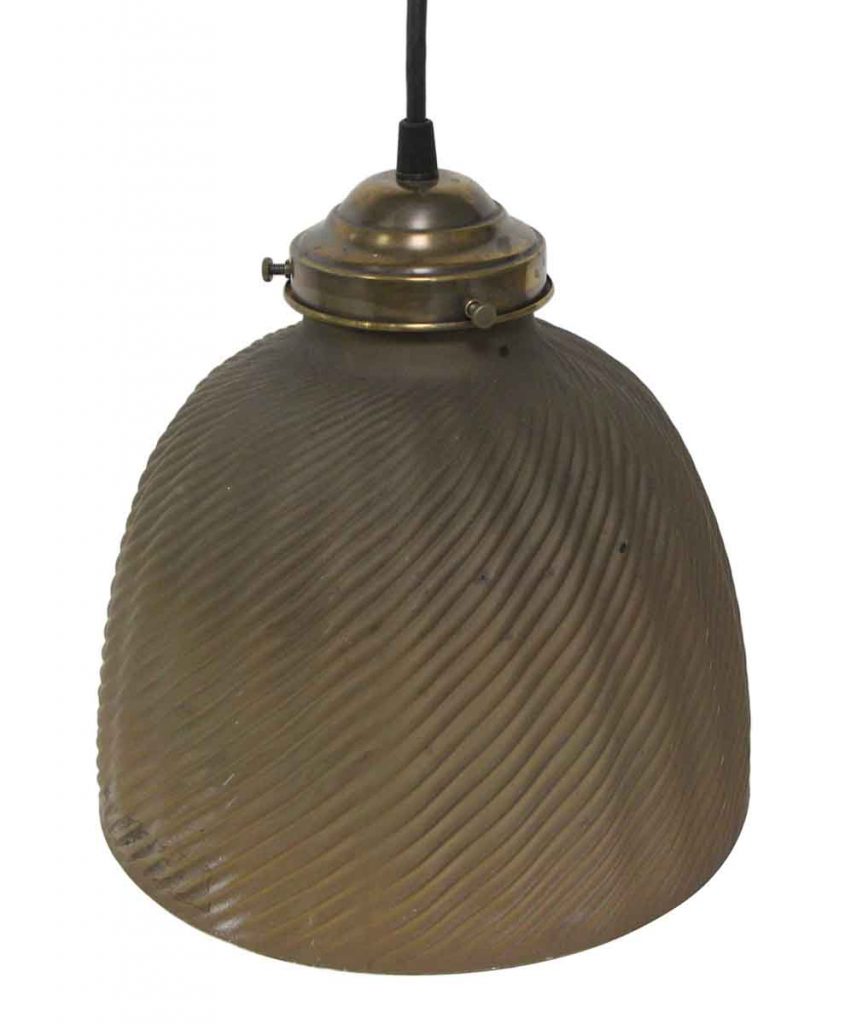 Restored Rare Silvered X-Ray Glass Pendant Light | Olde Good Things