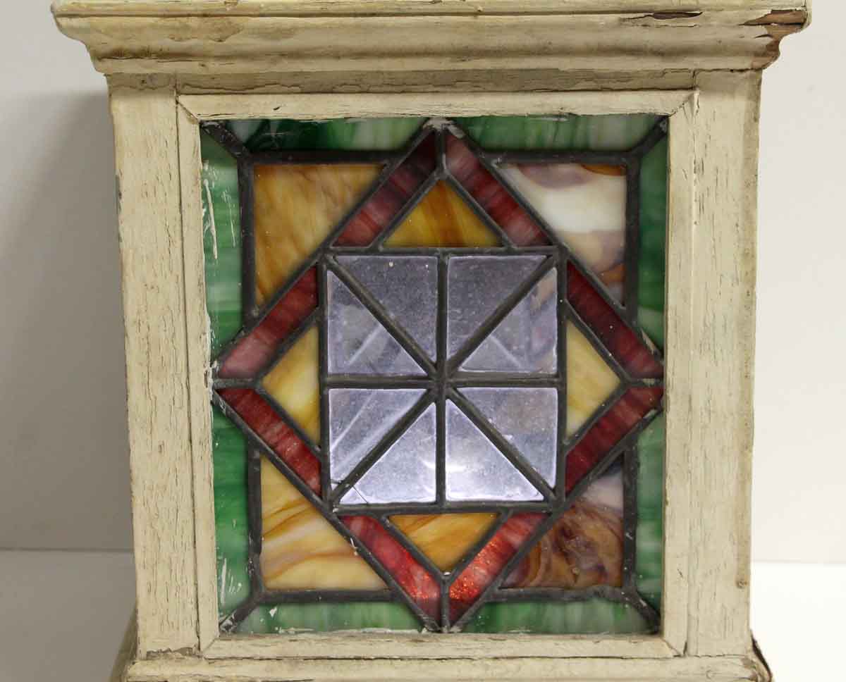 Antique Wooden Stained Glass Ceiling Lantern | Olde Good ...