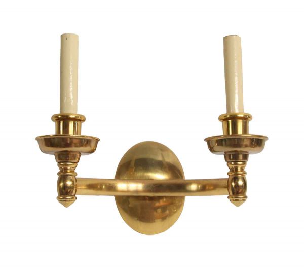 Sconces & Wall Lighting - Federal Style Double Arm Cast Copper Finish Brass Wall Sconce