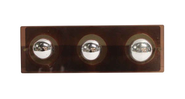 Sconces & Wall Lighting - Mid Century Modern Brown Lucite Vanity Mirror Wall Sconce